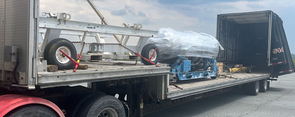 Specialized step deck transport equipment