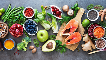 picture of various healthy foods