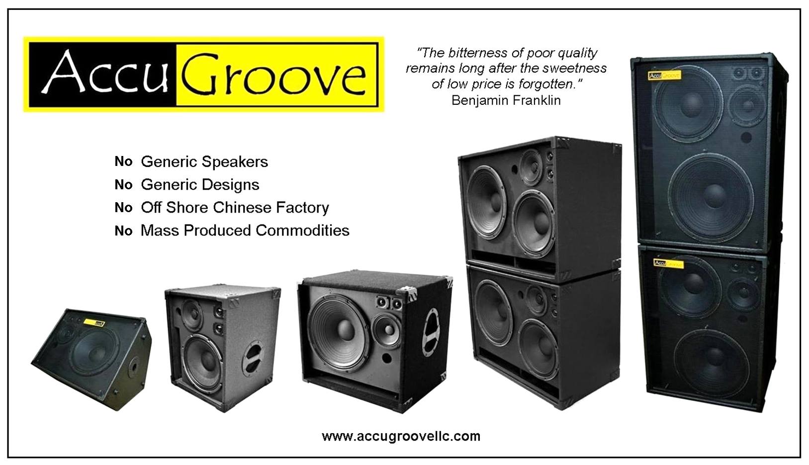 AccuGroove, bass cabs, FRFR cabs, bass cabinets, guitar cabs