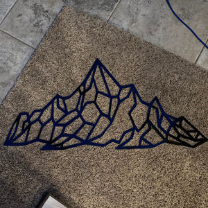 Geometric Mountain Art