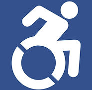A wheelchair accessibility logo