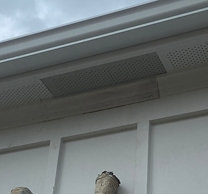 Fascia installed around a new home.