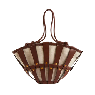Leather Basket Bag