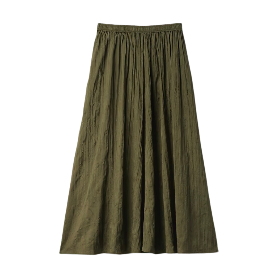 Olive Green Midi Skirt