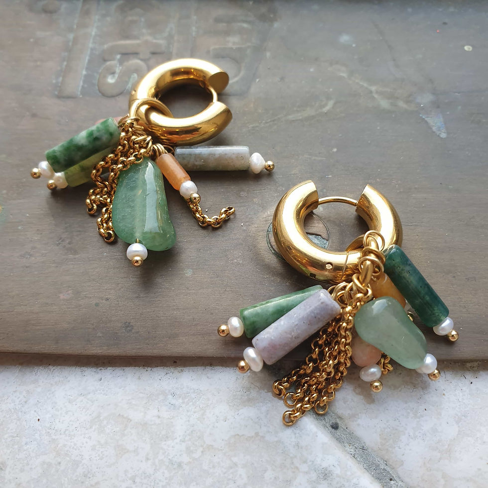 Miniature : creoles-zelia-acier-chaine-perles-d-eau-douce-pierres-naturelles-aventurine-skarn-agate-jaspe-quartz-matins-parisiens-3