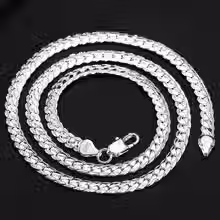 Thumbnail: Men's Chain 925 Real Silver