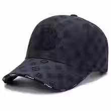 Thumbnail: Unisex Summer Cotton Cap with Snapback Embroidery, Casual, with Sun Protection