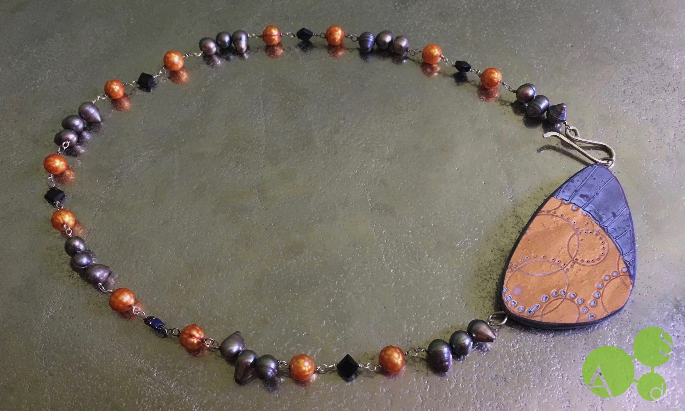 Gas Giant Maelstrom™ Cuneus Necklace