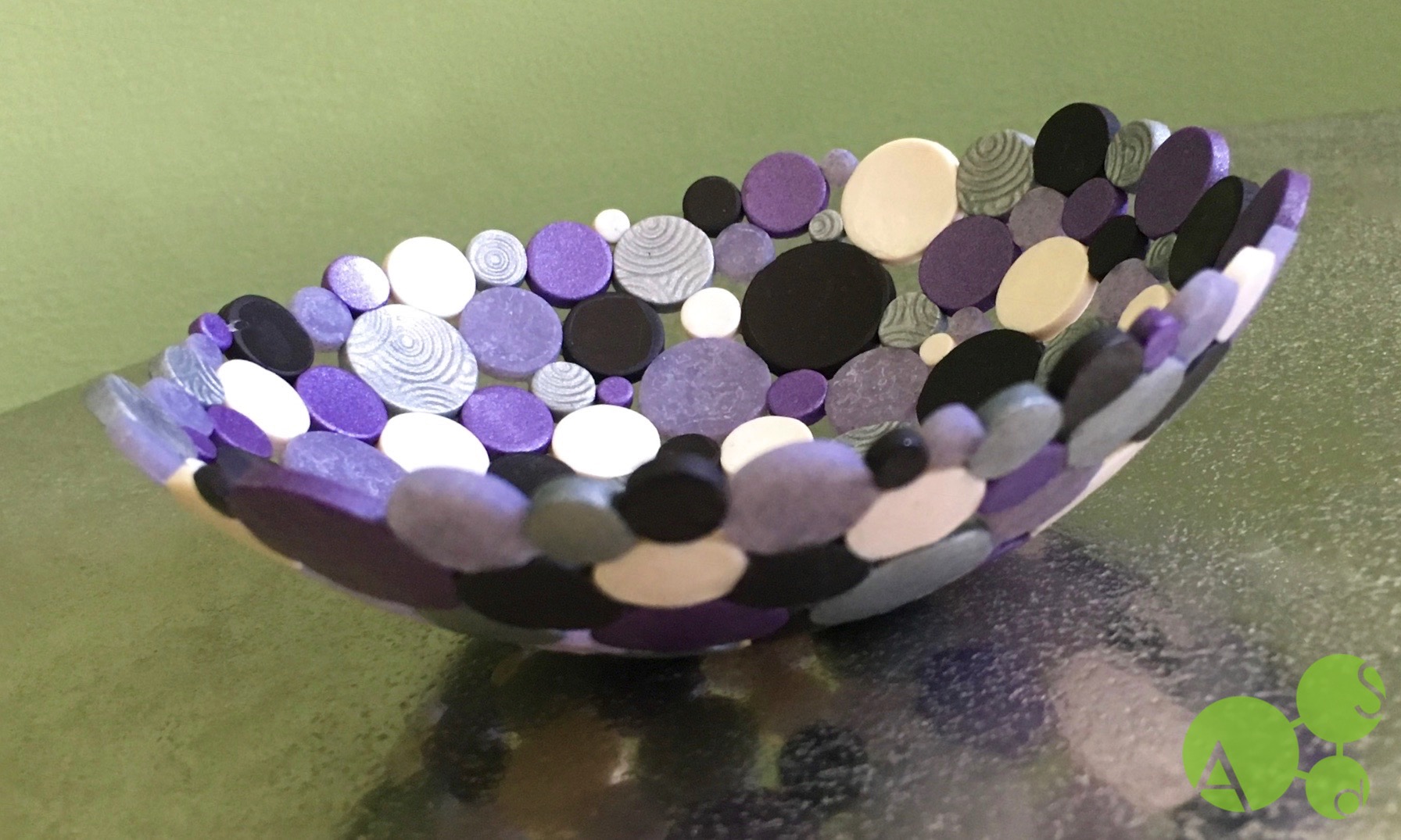 Large Lavender Molecular Bowl