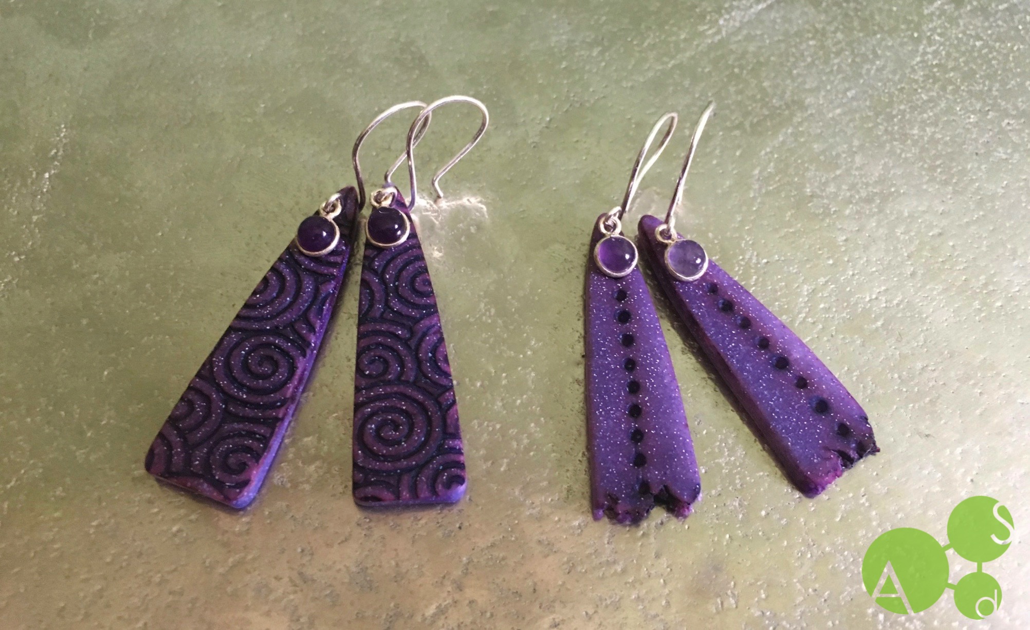 Amethyst Shard Earrings