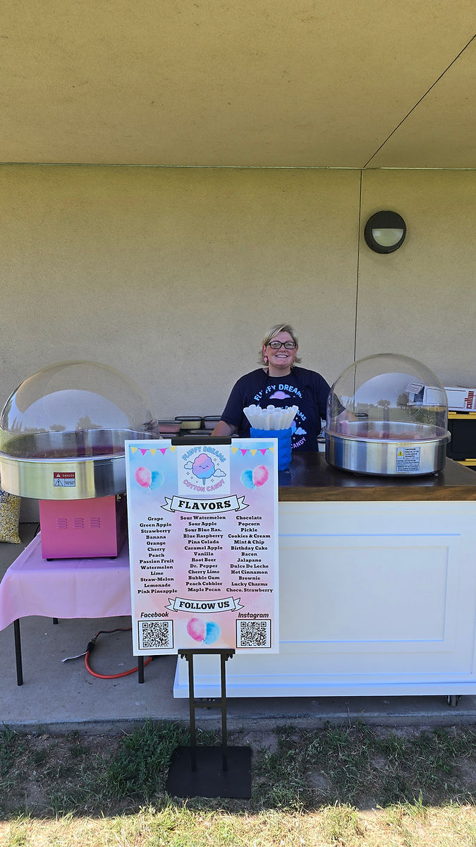 Cotton candy Cart with ALL Flavors