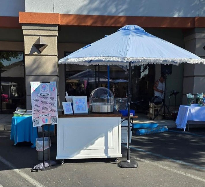 Cotton Candy Cart with up to 4 Flavors