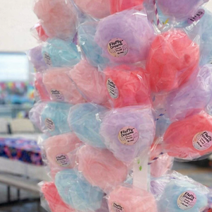 Mini Cotton Candy with straw