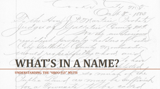 MHC 2015 Conference Session "What's in a Name?"