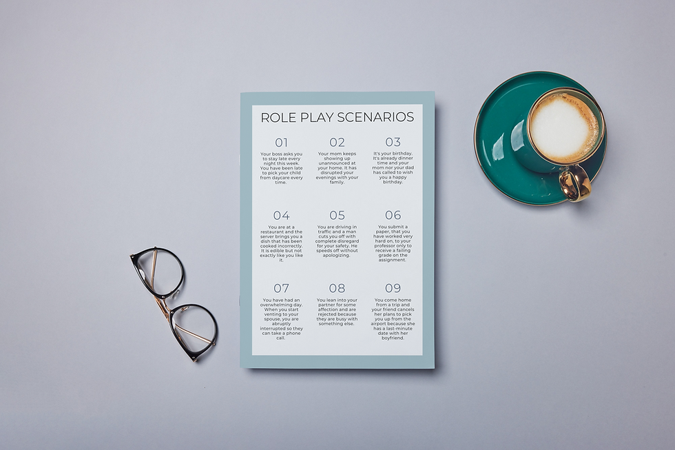 Role Play scenarios as a therapy tool