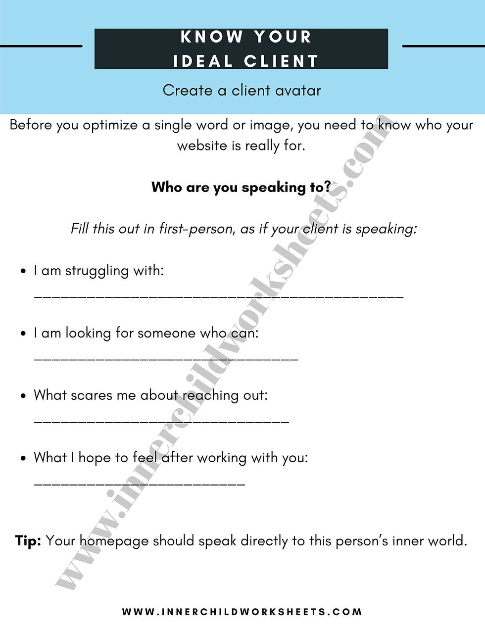 Thumbnail: website optimization guide for therapists PDF