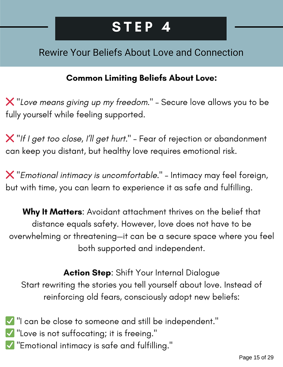 Thumbnail: 5 Steps to Healing Avoidant Attachment Workbook-PDF
