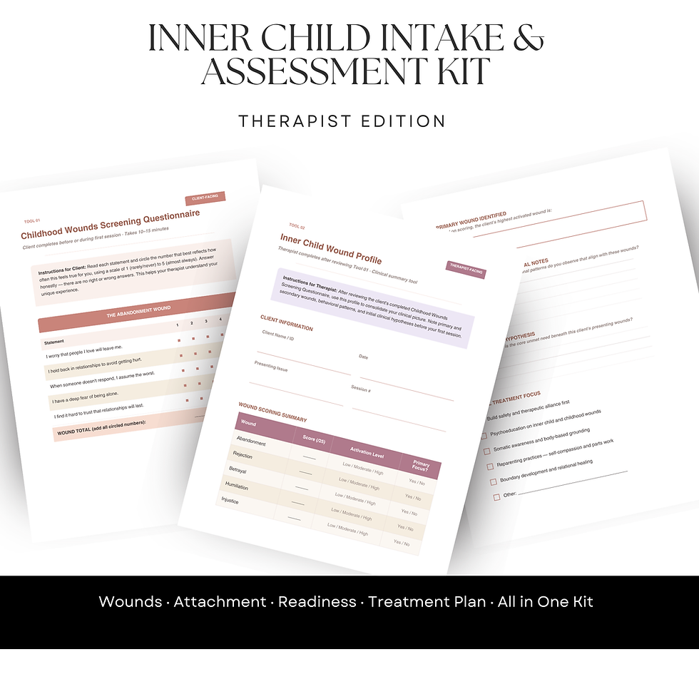 Thumbnail: Inner Child Intake & Assessment Kit — Therapist Edition