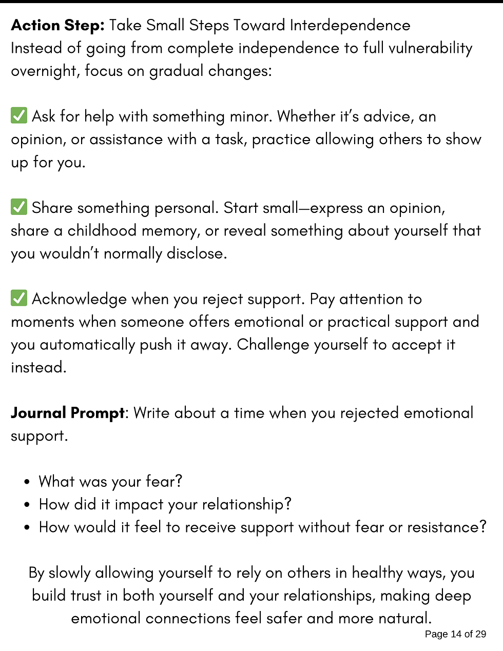 Thumbnail: 5 Steps to Healing Avoidant Attachment Workbook-PDF