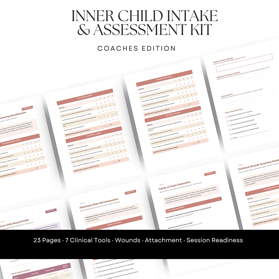 Thumbnail: Inner Child Intake & Assessment Kit — Bundle (Therapist + Coach Edition)