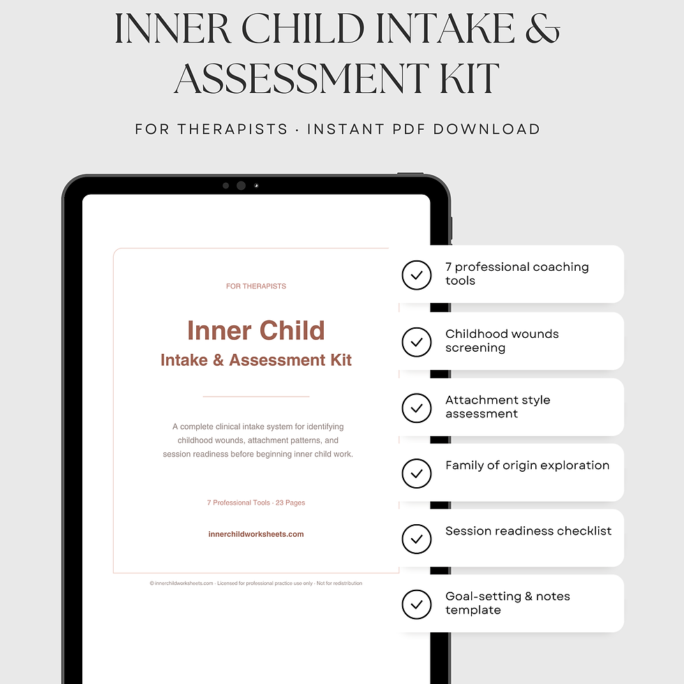 Thumbnail: Inner Child Intake & Assessment Kit — Therapist Edition
