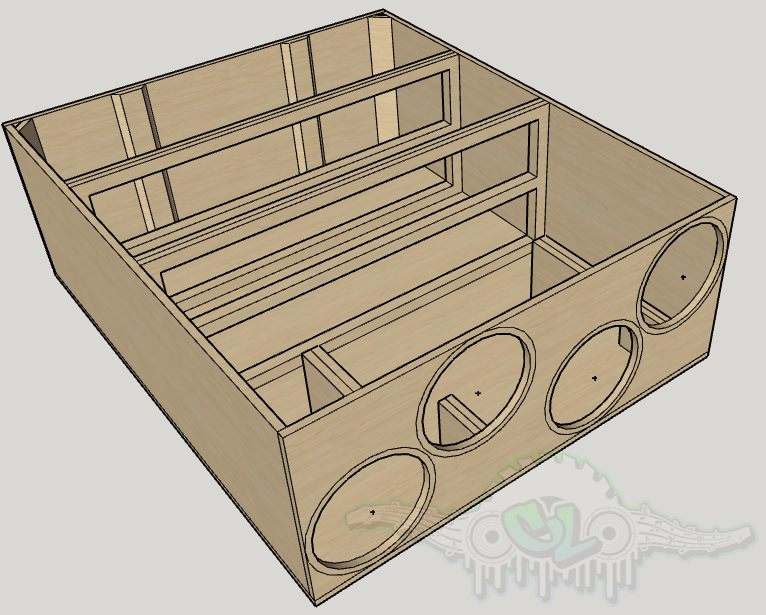 Thumbnail: 8 Skar Audio DDX 15 SUV Ported Subwoofer Box Plans inside left view