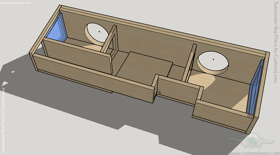 Thumbnail: 2018 GMC Sierra Crew Cab 2 Massive Audio Hippo 8s underseat subwoofer box plan