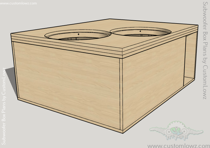 Thumbnail: 2 Dayton Audio Ultimax Um18-22 18s subwoofer box plans