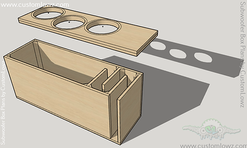 Skar Audio DDX 10s subwoofer box plans CustomLowz
