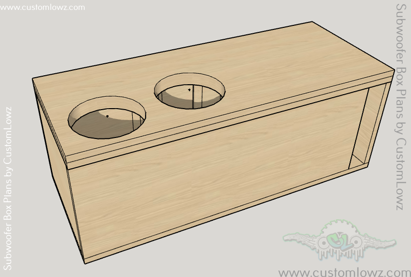 2 American Bass VFL 8s Ported Subwoofer Box Plans