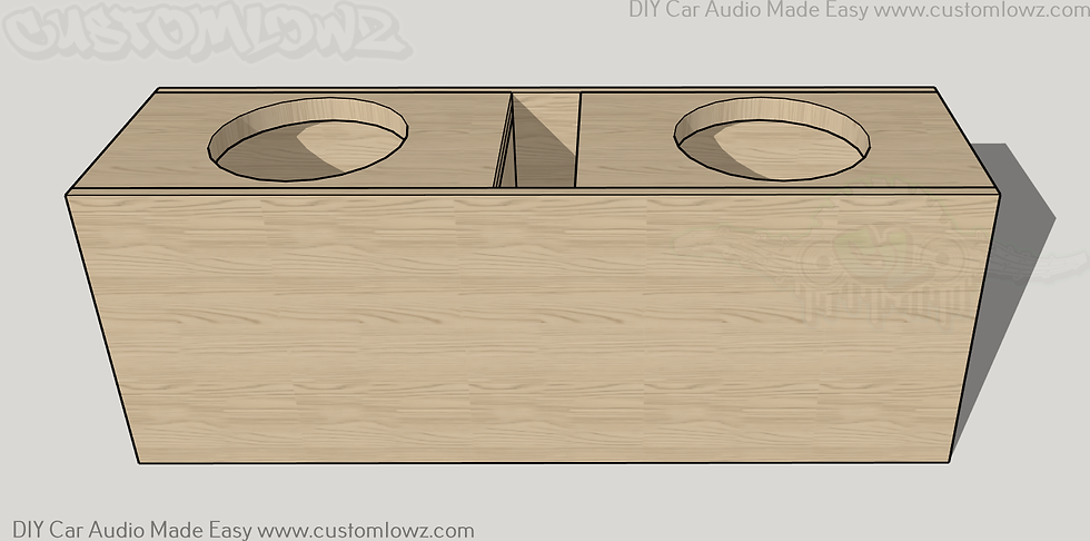 Dual Deaf Bonce DBSA302-12 12 Ported Subwoofer Box Plans