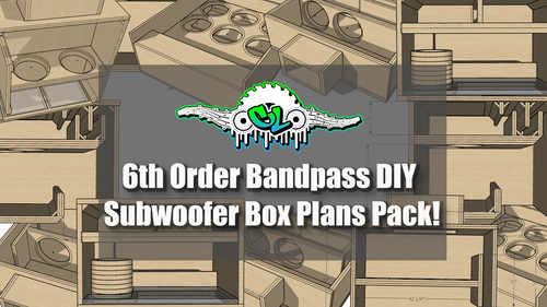 6th Order Bandpass DIY Subwoofer Box Plans Pack! | CustomLowz