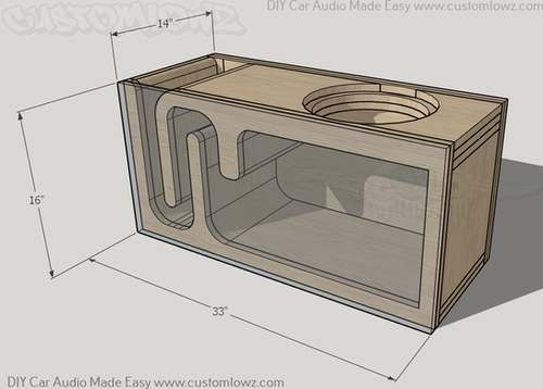 Sundown Audio ZV5 10 Ported Subwoofer Box Plan | CustomLowz