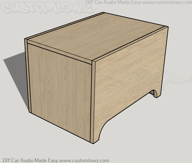 Thumbnail: Dual CT Sounds BIO 10s Down Fire Ported Subwoofer Box Plans