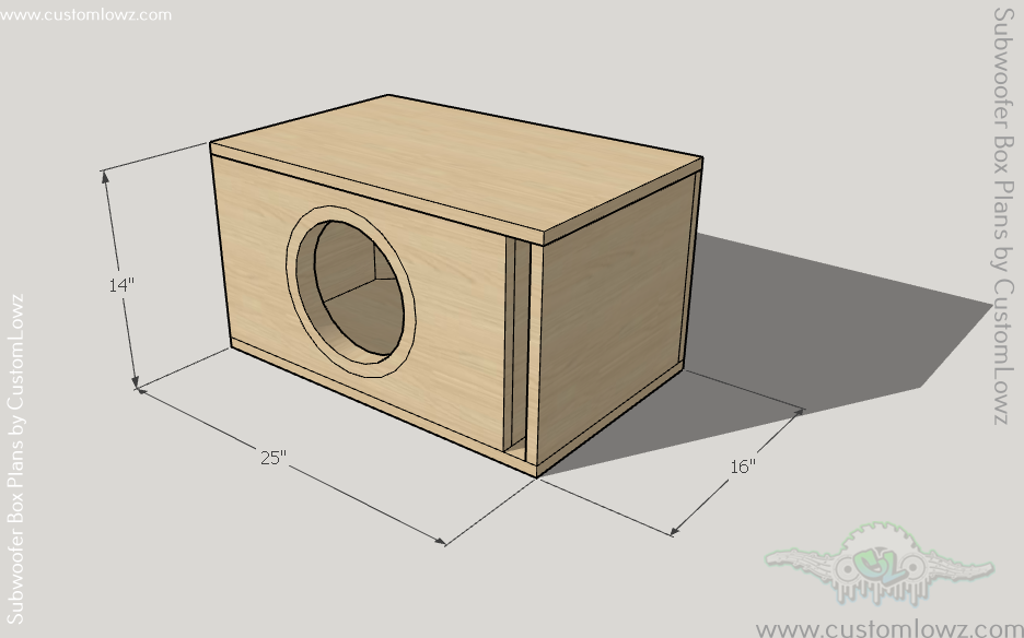 Thumbnail: JL Audio 10w7-3 Ported subwoofer box plans