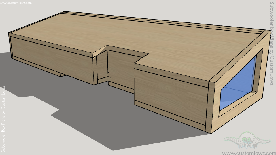 Thumbnail: 2018 GMC Sierra Crew Cab 2 Massive Audio Hippo 8s underseat subwoofer box plan