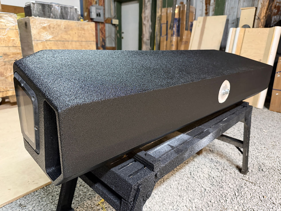 Thumbnail: 2008-2018 GM Crew Cab Quad 8s Subwoofer Box Black Bedliner & Plexi side windows back
