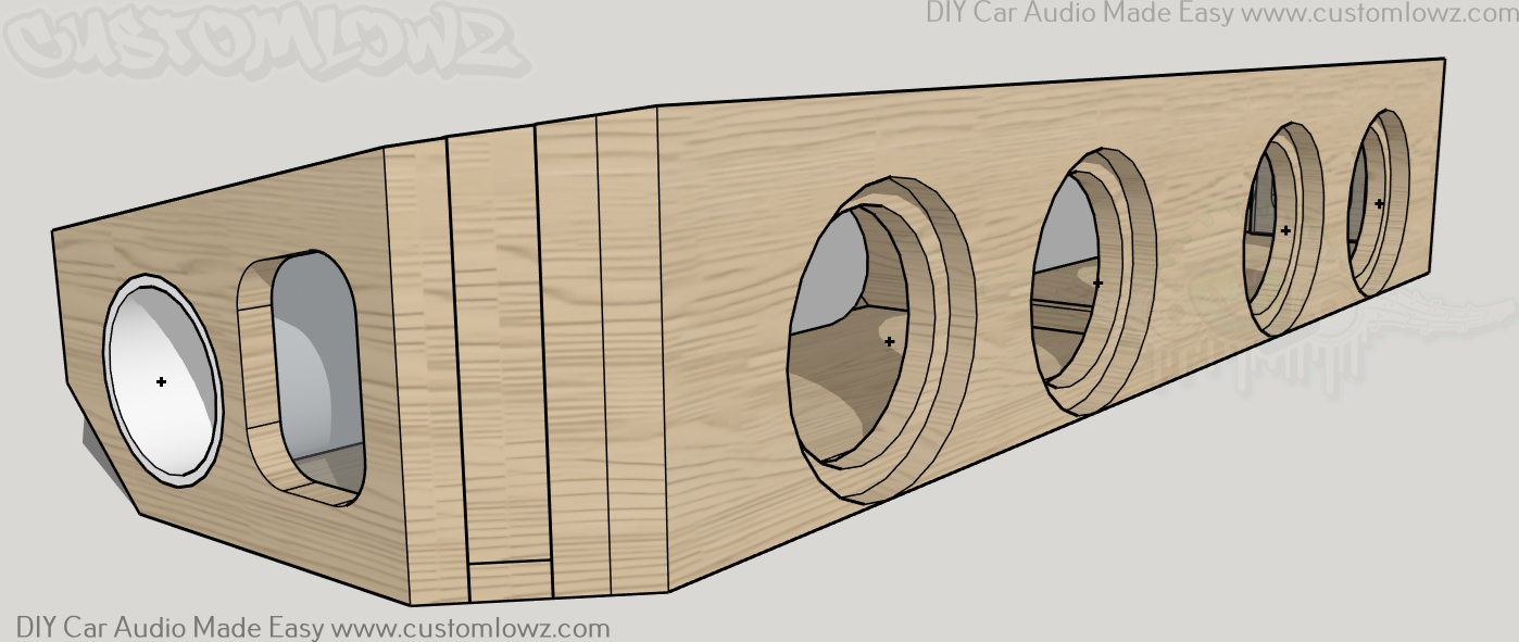 Custom DIY Ford Crew Cab Subwoofer Box Plans weekend warrior example