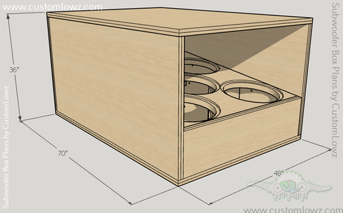 6th Order Bandpass Box 6th Order-Series Bandpass Subwoofer Box