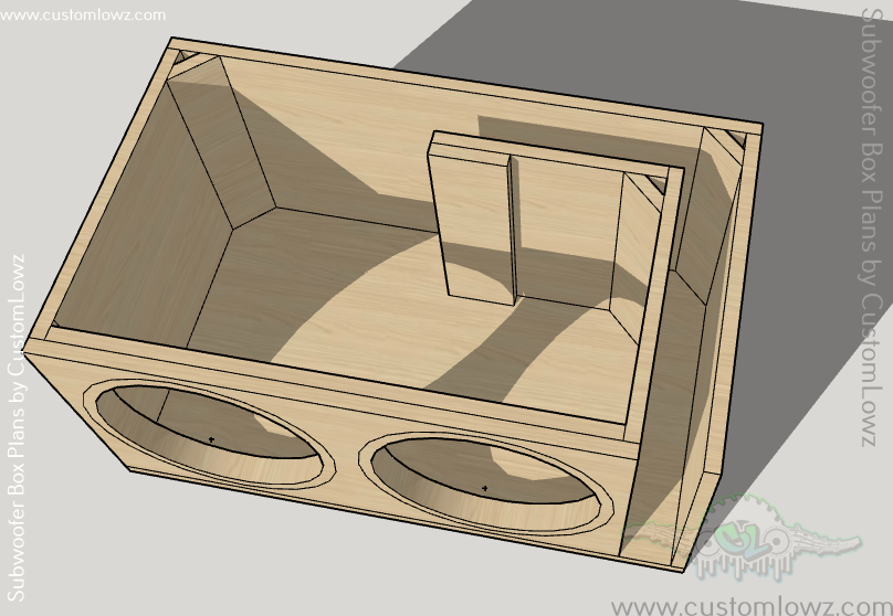 Thumbnail: 2 DC Audio LVL 1 12s ported subwoofer box plans