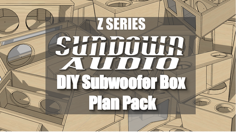 Sundown Audio Z Series Subwoofer Box Plans Pack!