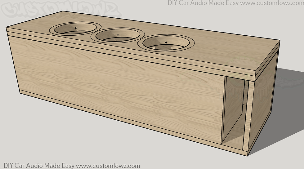 Triple Slapz Audio Oblivion 8 SUV / Hatch Back Ported Subwoofer Box Plans