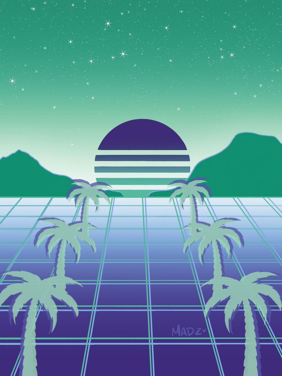 Blue Raspberry Vaporwave