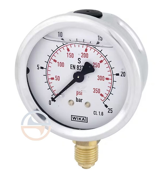 BFG Manomètre Hydraulique Vertical, Diamètre 63mm, Filetage 1/4 BSP BFG Manomètre Hydraulique Vertical, Diamètre 63mm, Filetage 1/4 BSP
