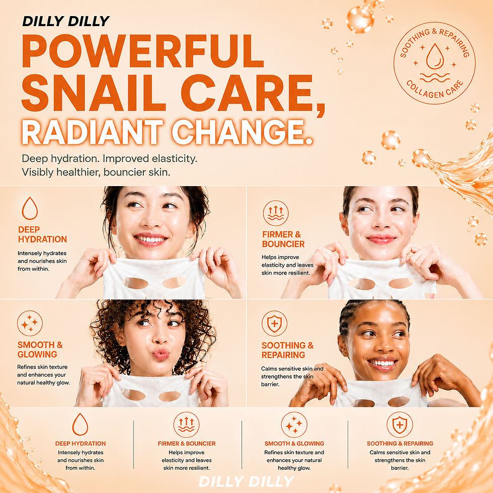 Thumbnail: DillyDilly Snail Mucin Hydrogel Face Mask