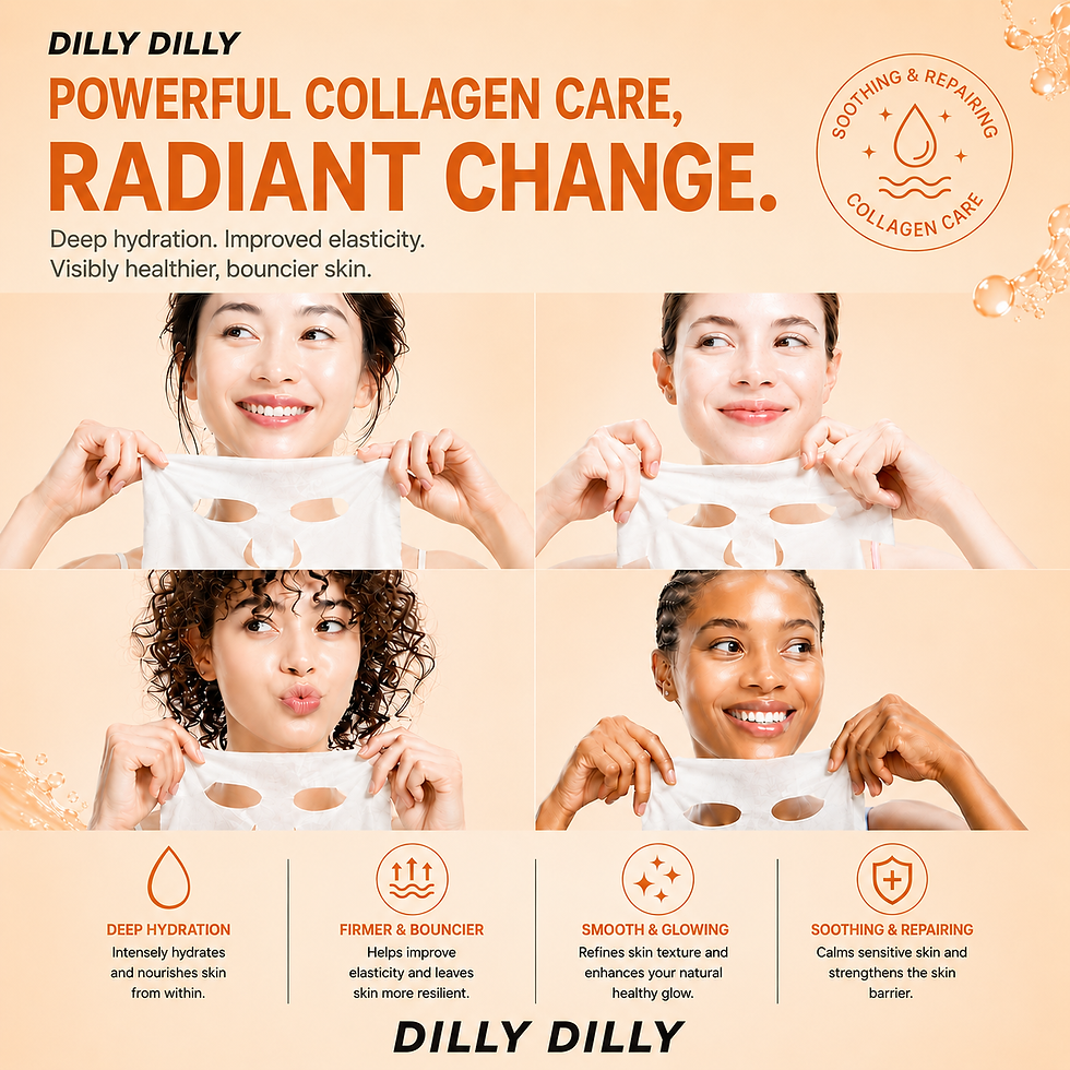 Thumbnail: DillyDilly Snail Mucin Hydrogel Face Mask 10 pcs