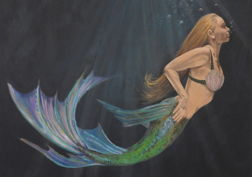 painting of a mermaid