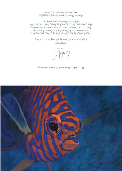 angelfish greeting card