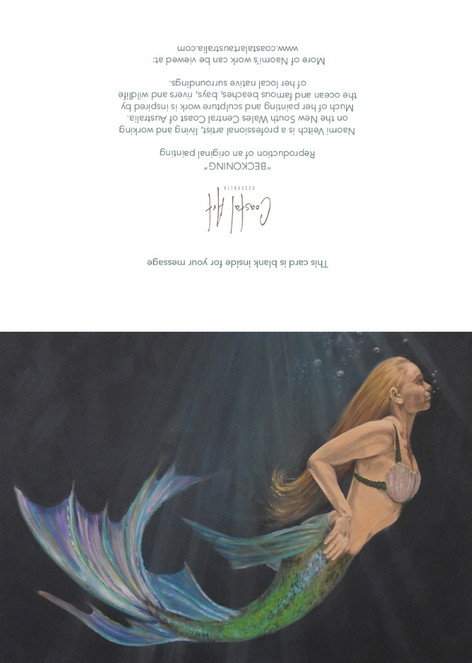 mermaid greeting card