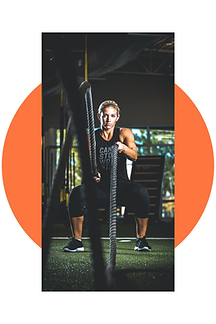 women doing battle ropes for cardiovascular endurance